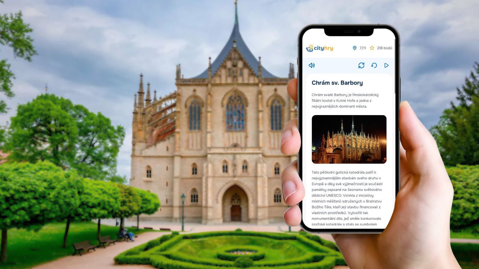 Náhledový obrázek - S telefonem v ruce se vydáte objevovat město. Cityhra vás zavede k jeho nejzajímavějším místům, představí vám jejich příběhy a připraví originální úkoly, které budete řešit přímo na trase.