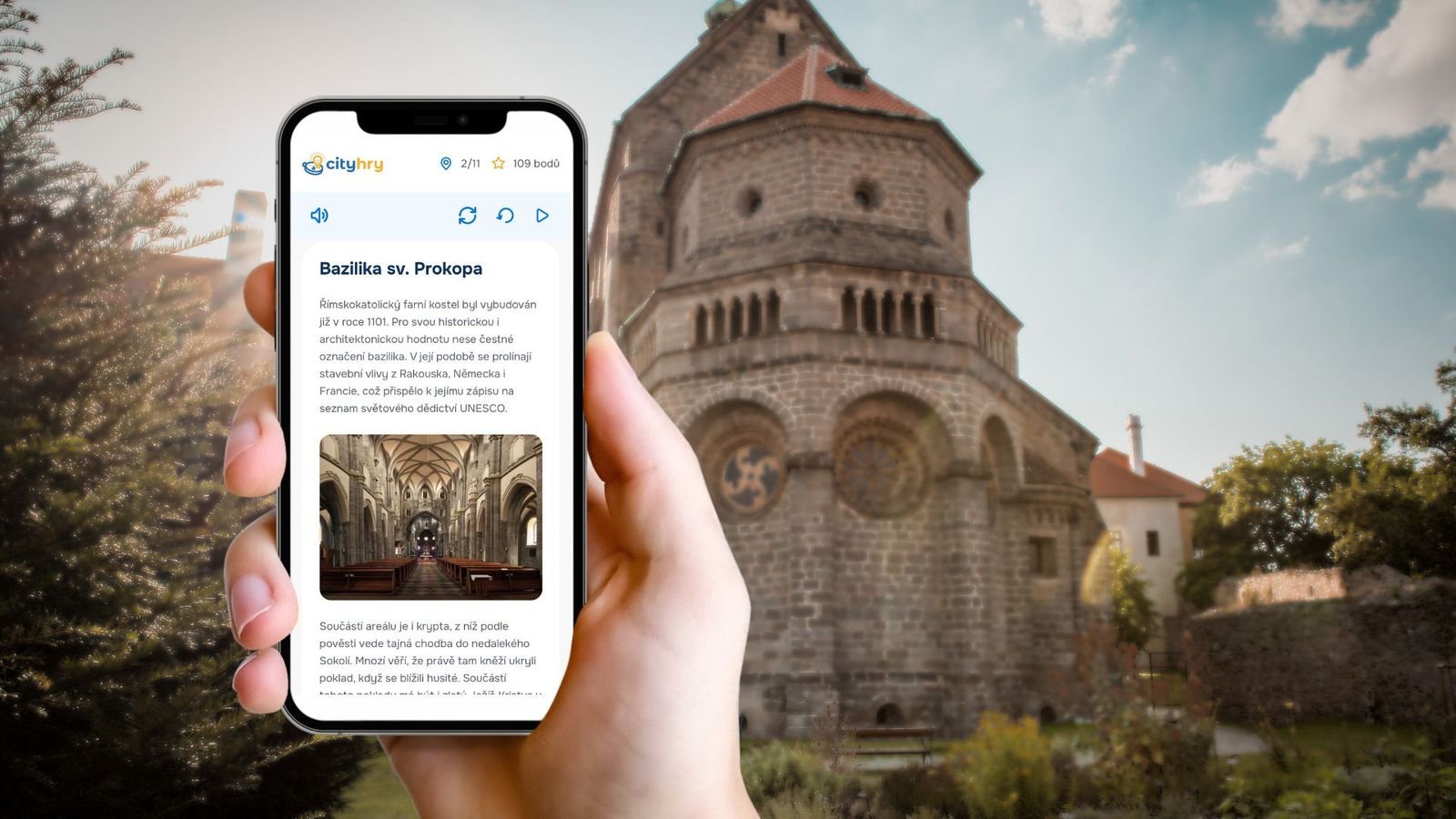Náhledový obrázek - S telefonem v ruce se vydáte objevovat město. Cityhra vás zavede k jeho nejzajímavějším místům, představí vám jejich příběhy a připraví originální úkoly, které budete řešit přímo na trase.
